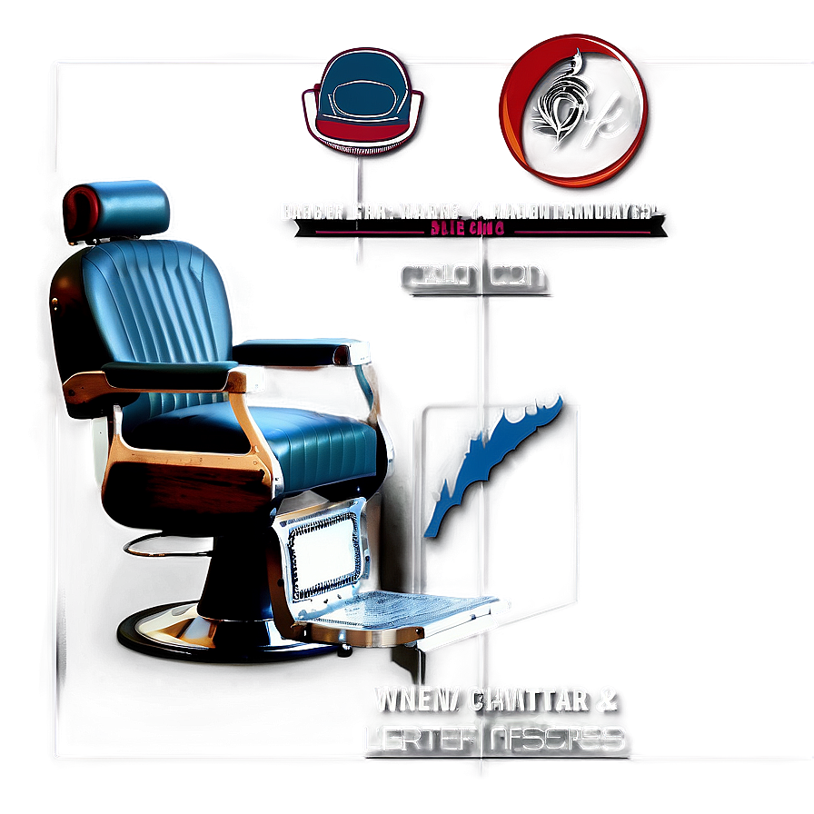 Barber Chair With Headrest Png 45