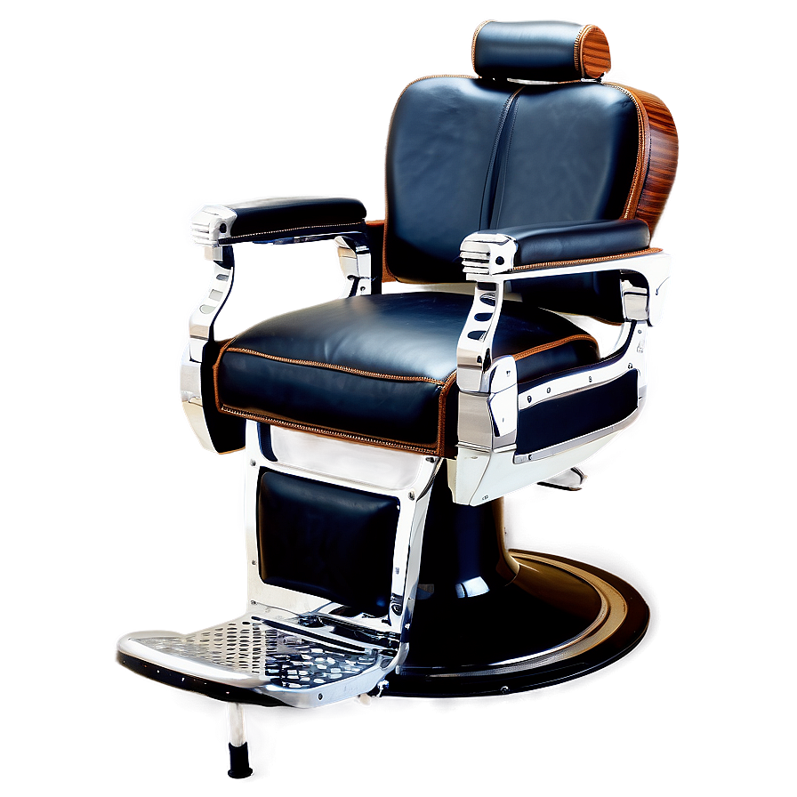 Barber Chair With Leather Finish Png Pji79