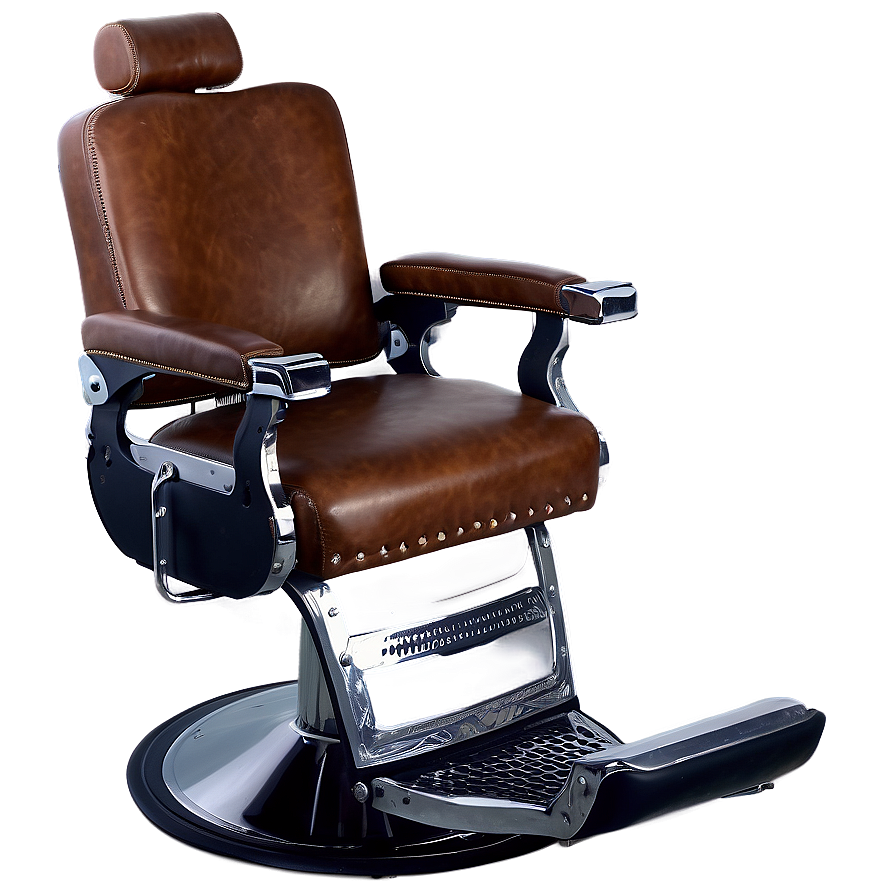 Barber Chair With Sturdy Construction Png 13