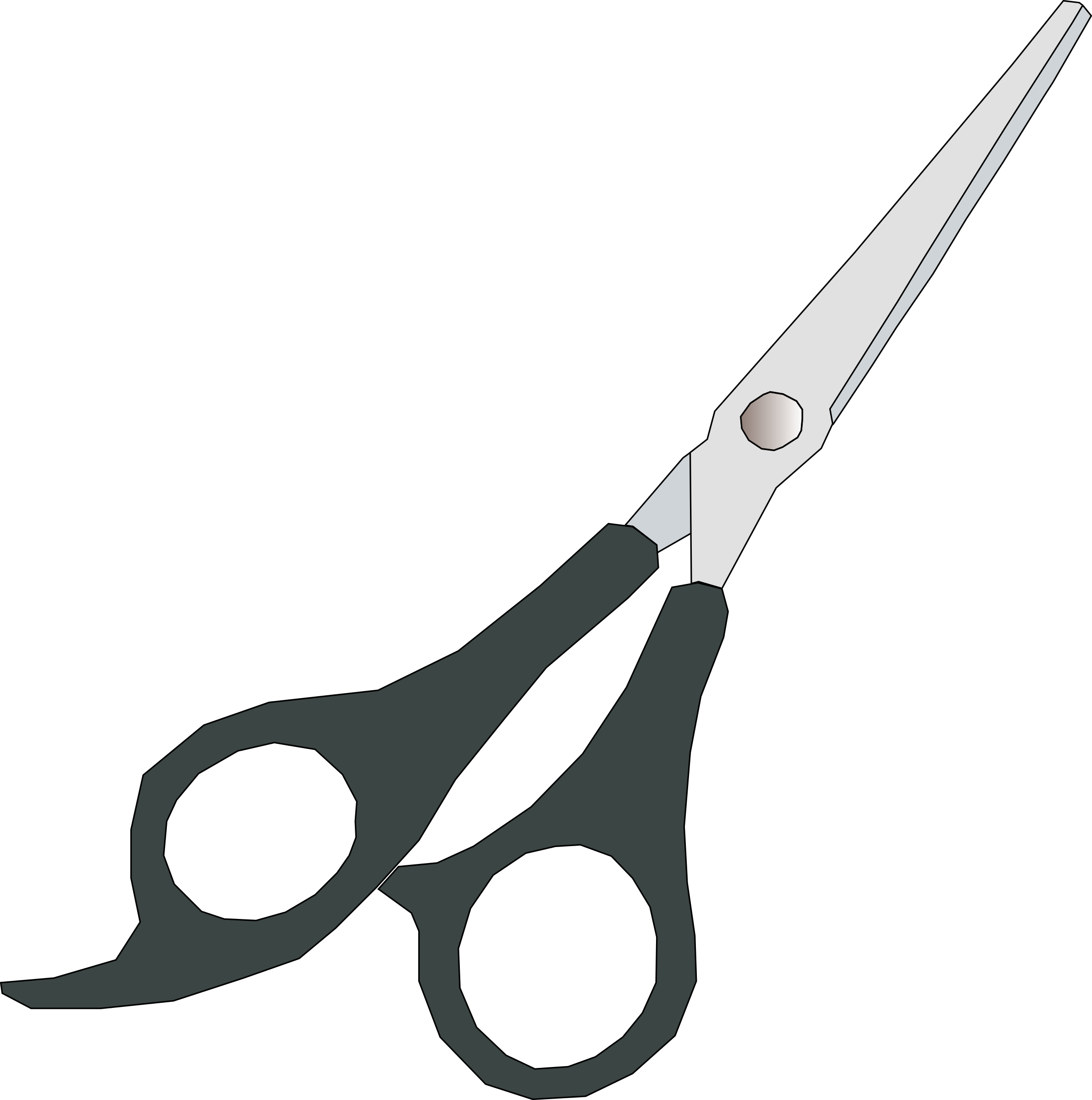 Barber Scissors Vector Illustration