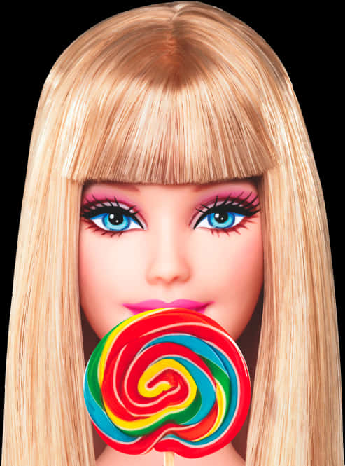 Barbie With Lollipop