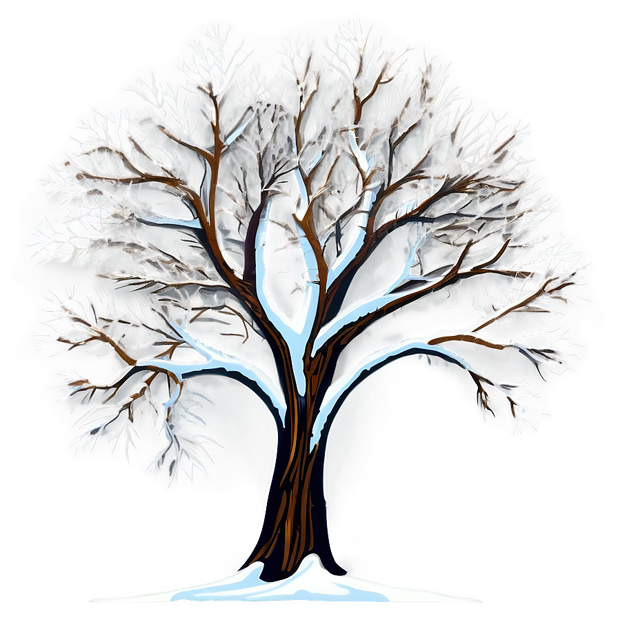 Bare Tree In Snow Png 06282024