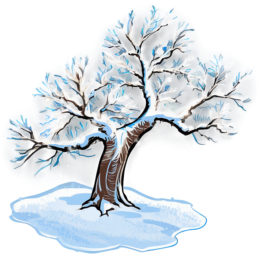 Bare Tree In Snow Png Dnn