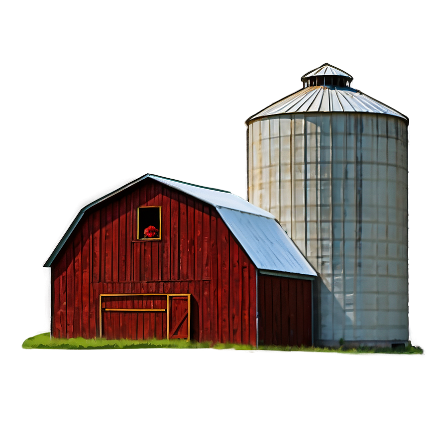 Barn And Silo Combo Png 34