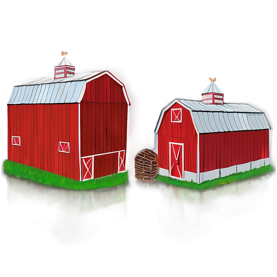 Barn And Silo Combo Png Exw