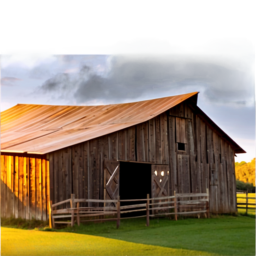 Barn At Golden Hour Png 4