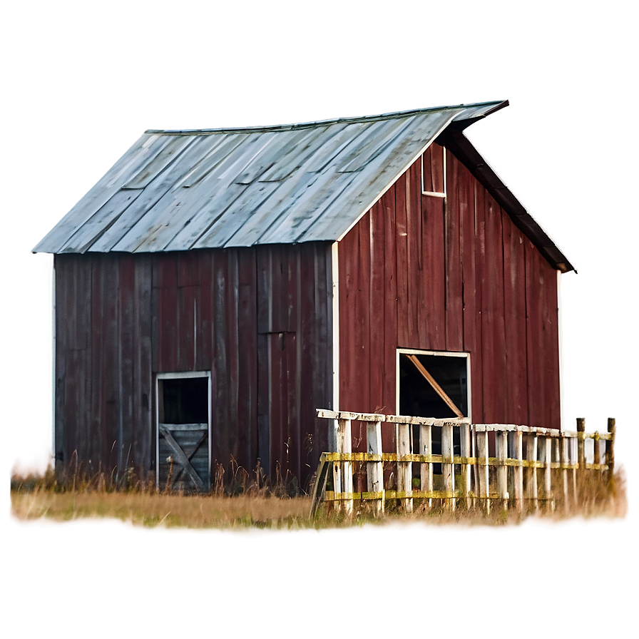 Barn In Foggy Morning Png 06122024