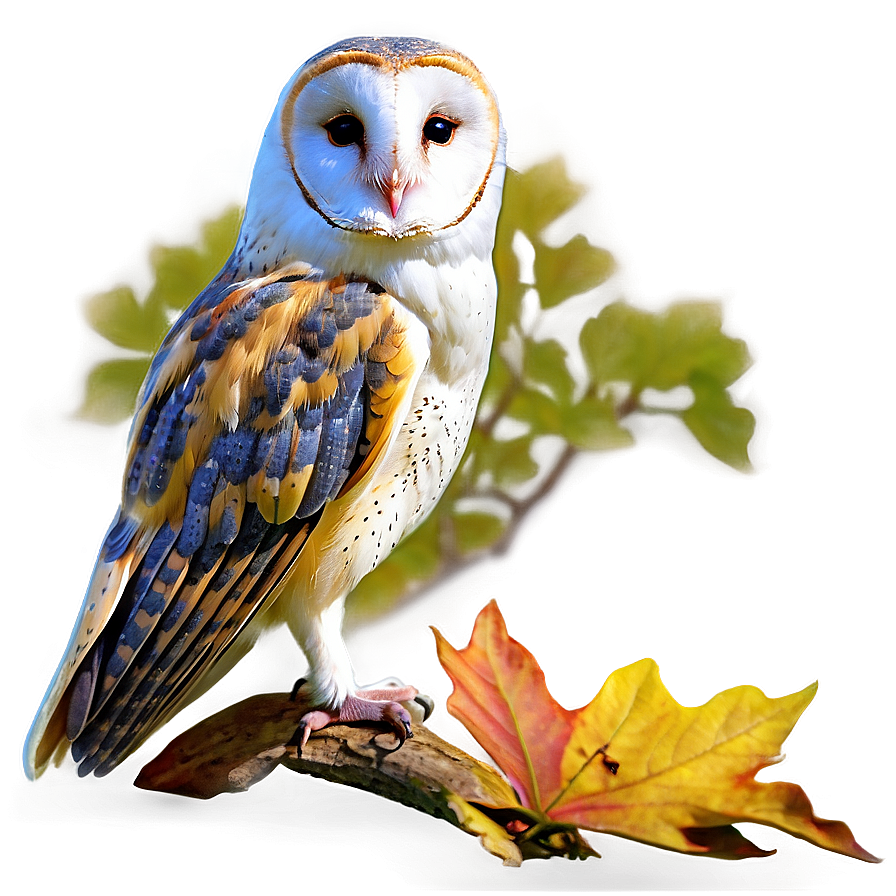 Barn Owl In Autumn Png 76