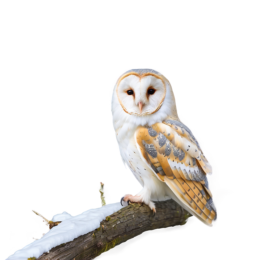 Barn Owl In Snow Png 76