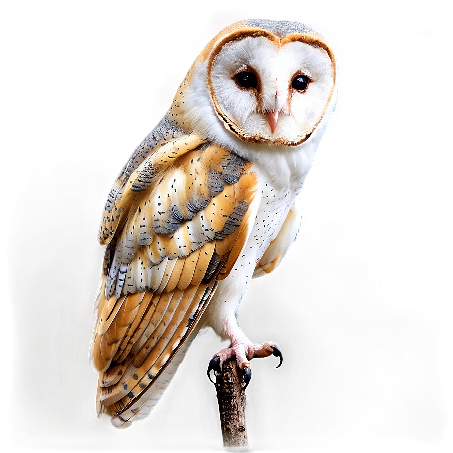 Barn Owl Perching Png Udk29