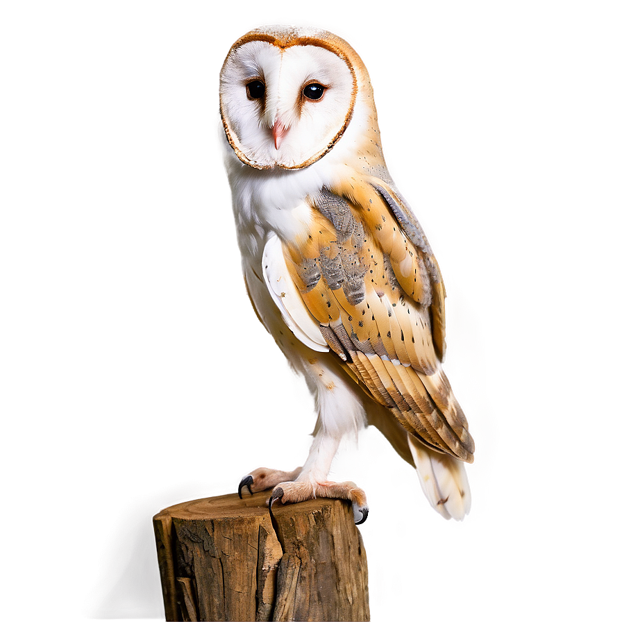 Barn Owl Tilted Head Png 06252024