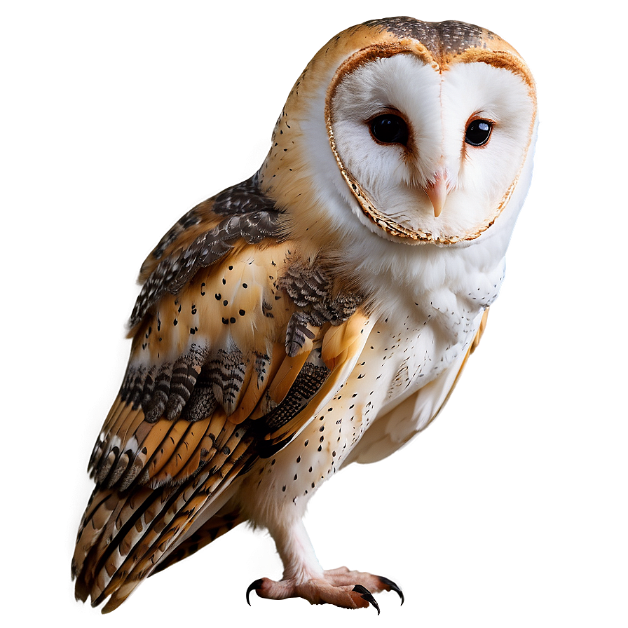 Barn Owl Tilted Head Png Isd