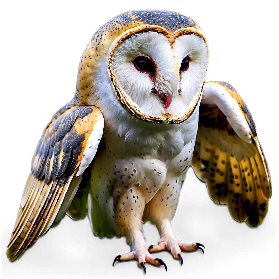 Barn Owl Wings Spread Png Wxl