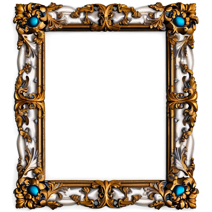 Baroque Decorative Frame Png 06292024