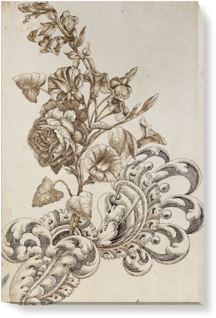 Baroque Floral Elegance Artwork