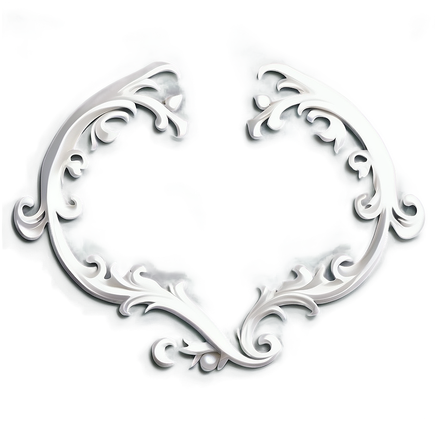 Baroque Flourish Ornament Png Fhn