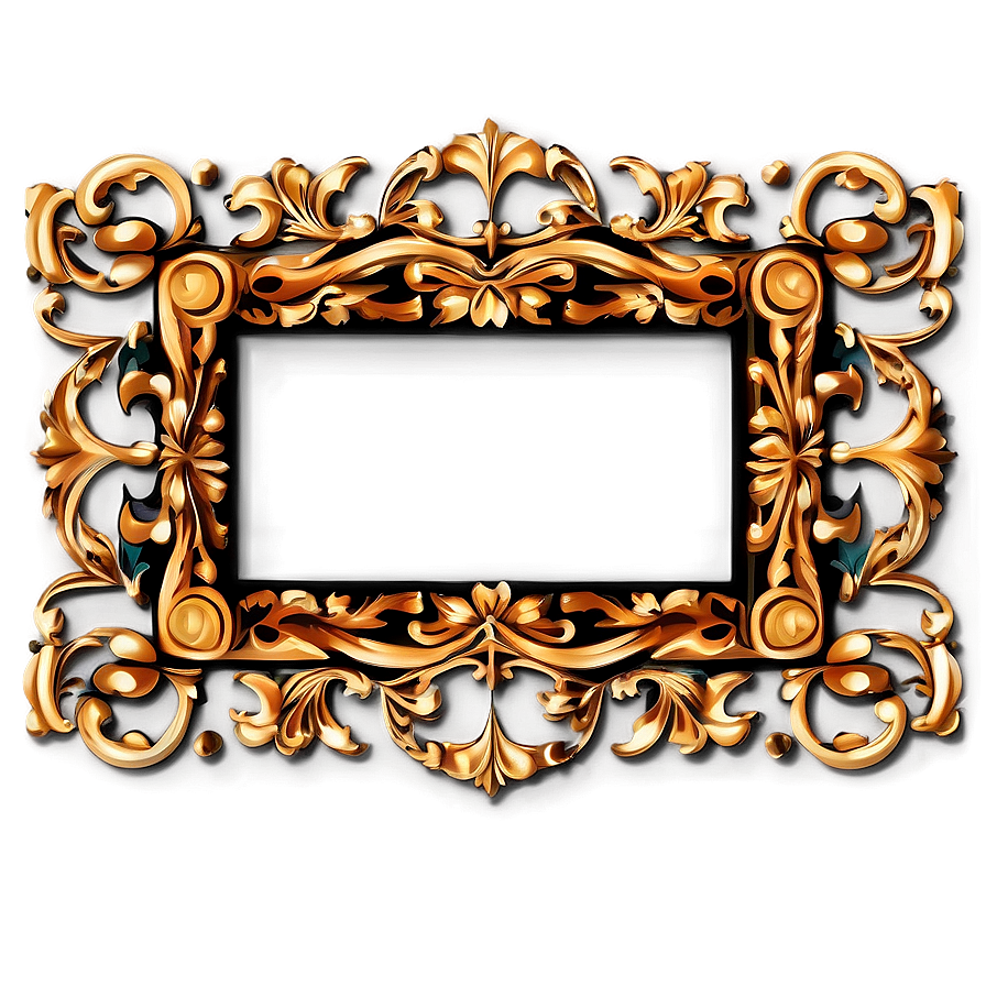 Baroque Frame Border Png 8