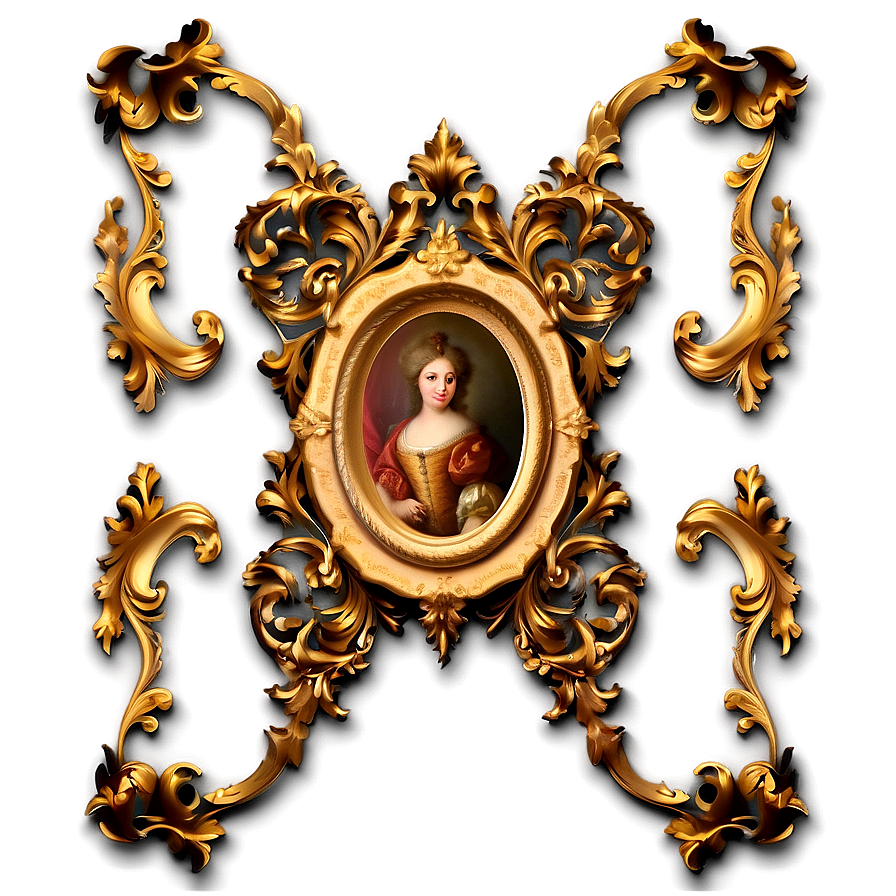 Baroque Frame Design Png 82