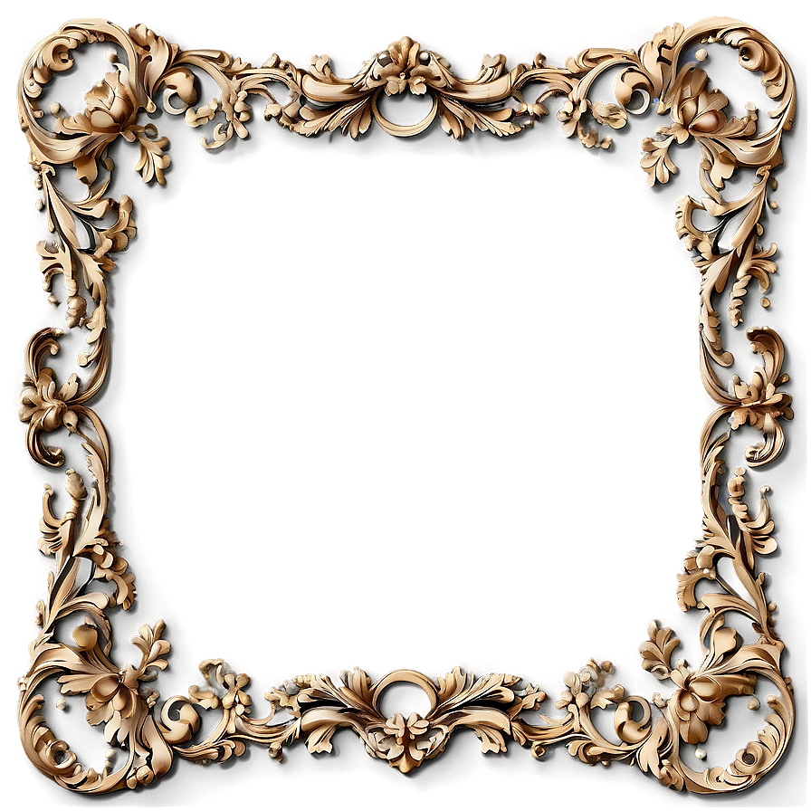 Baroque Frame Design Png 91