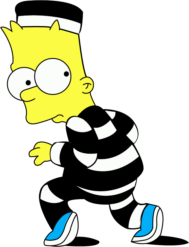 Bart Simpson Prisoner Costume