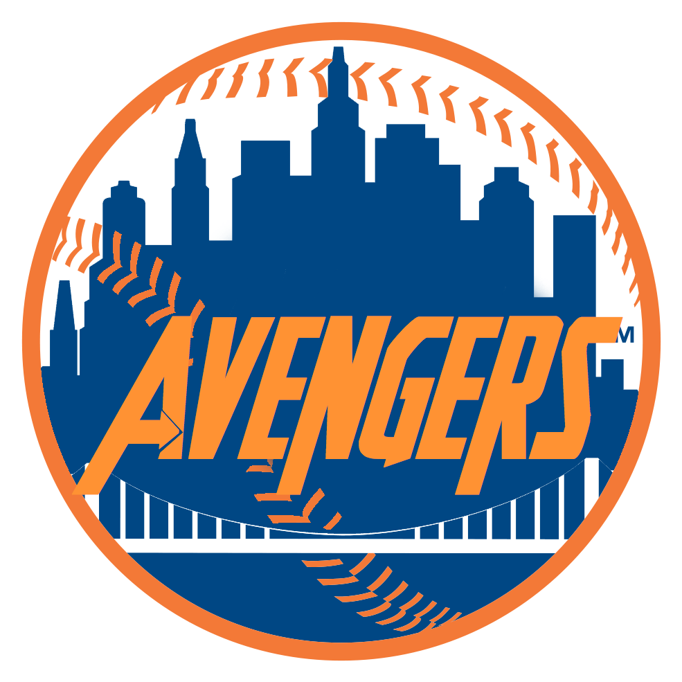 Baseball Avengers Mashup Logo