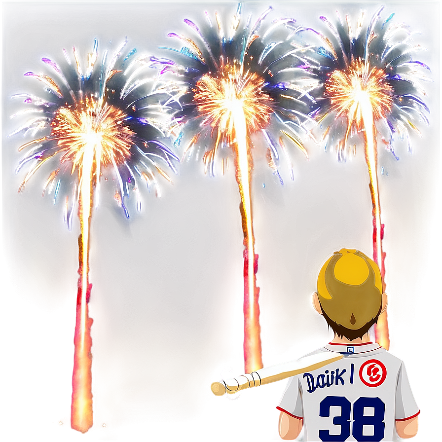 Baseball Stadium Fireworks Display Png Ymg