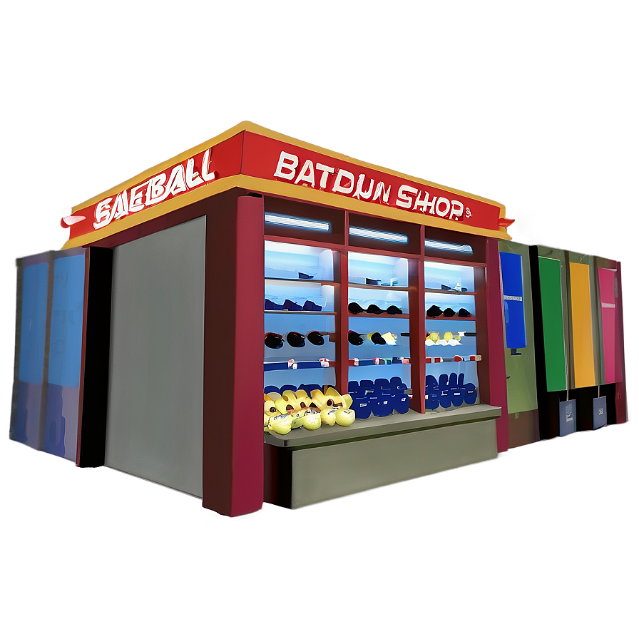 Baseball Stadium Souvenir Shop Interior Png Oqs44