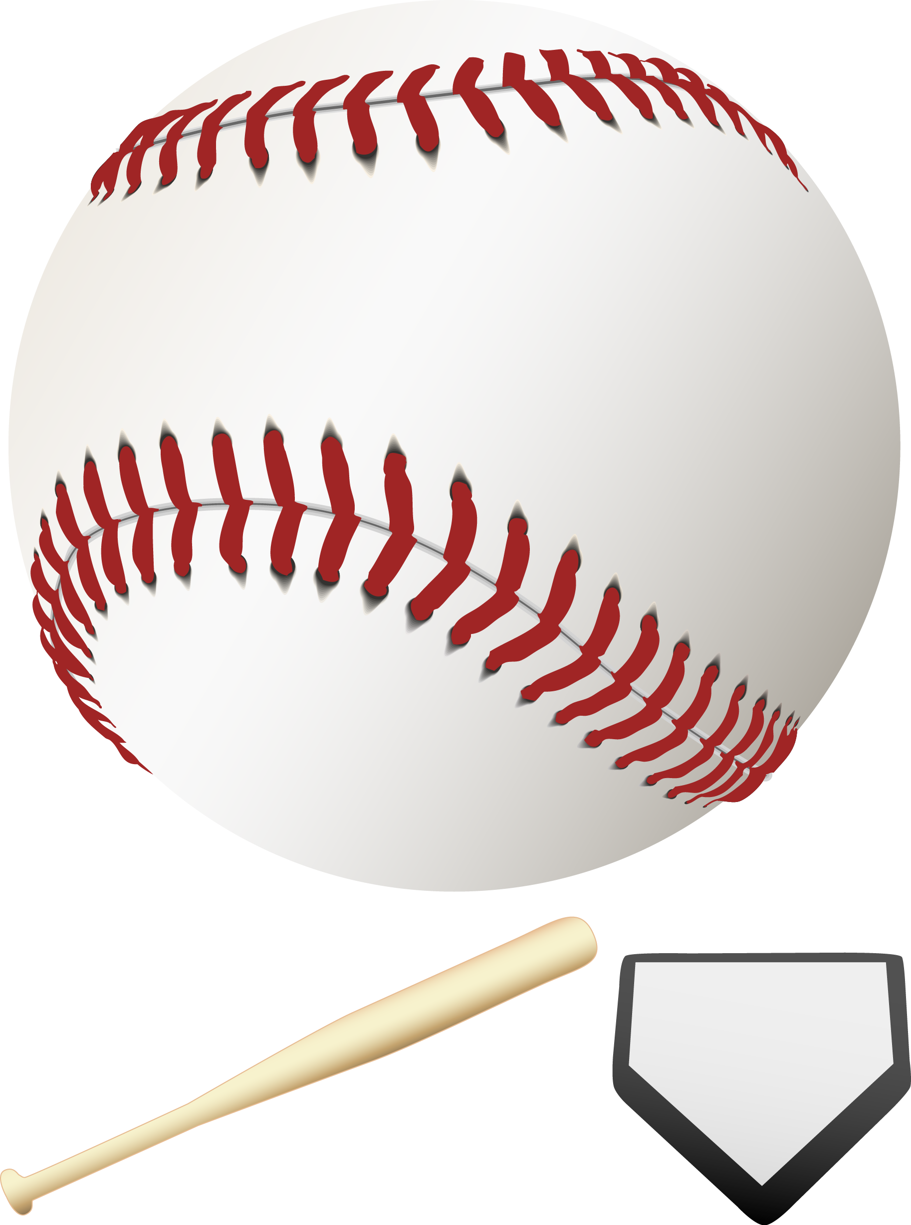 Baseballand Equipment Illustration