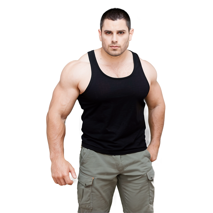 Basic Black Tank Top Png Uij