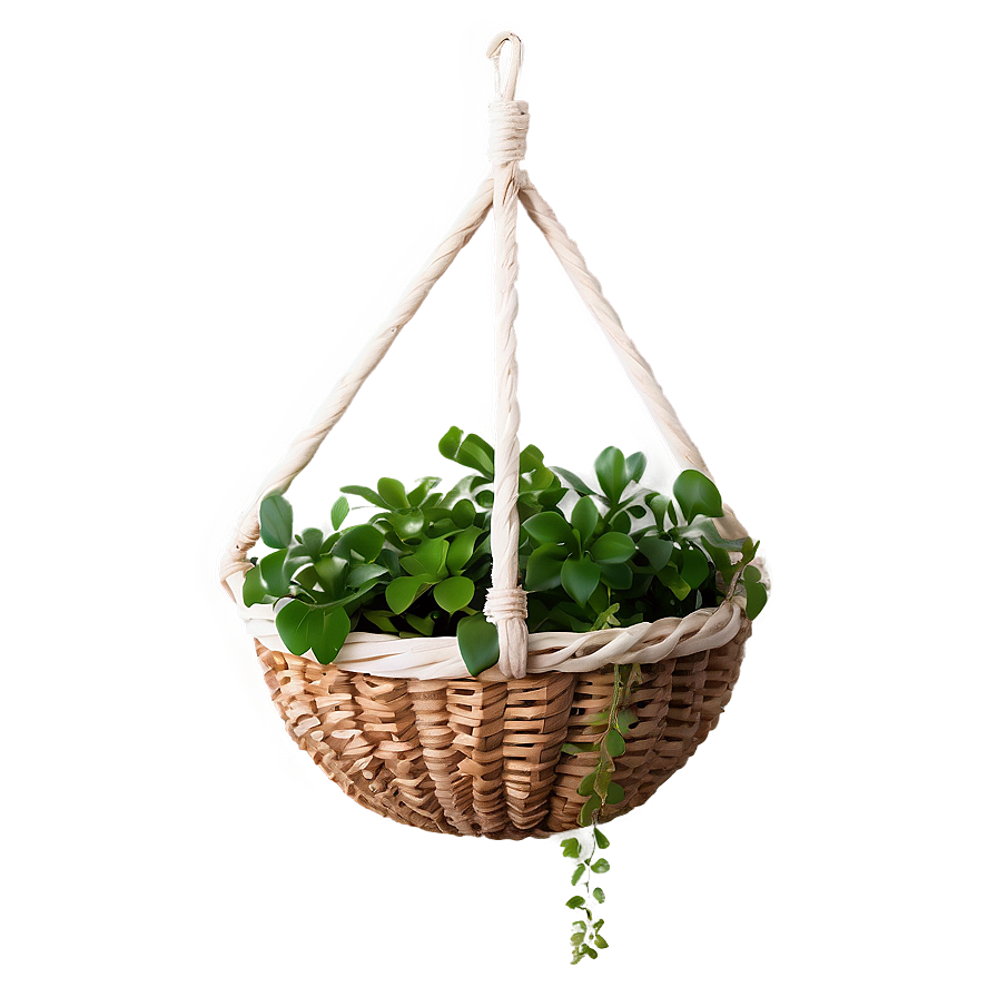 Basket Hanging Plant Png Utr84