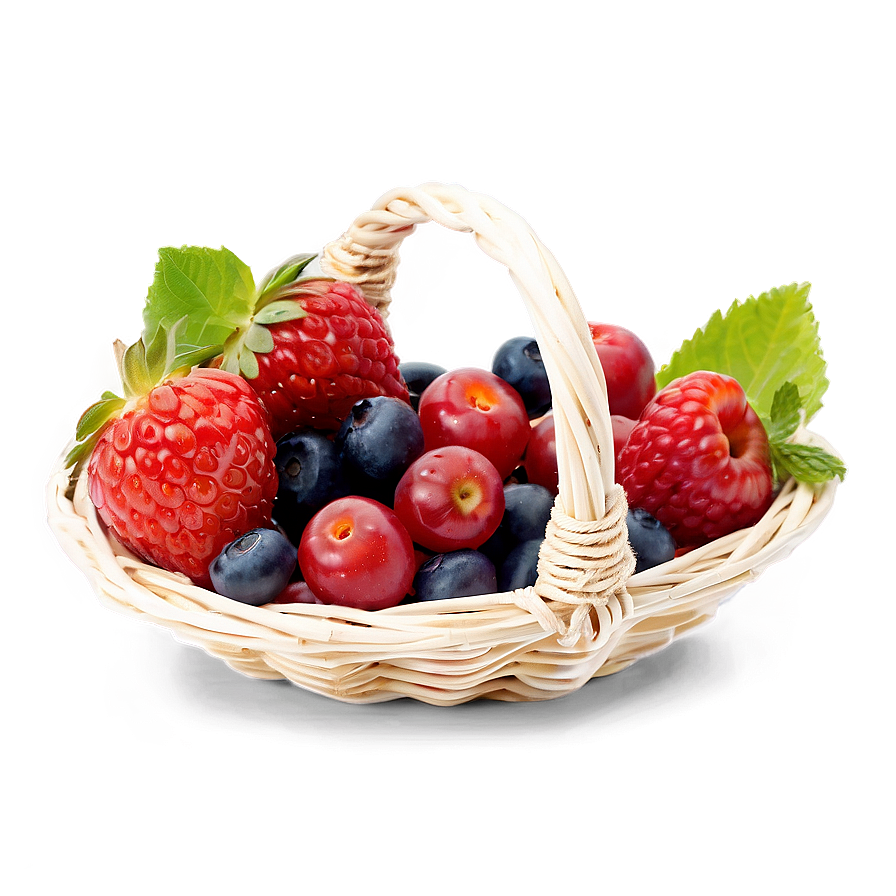 Basket Of Berries Png Sap76