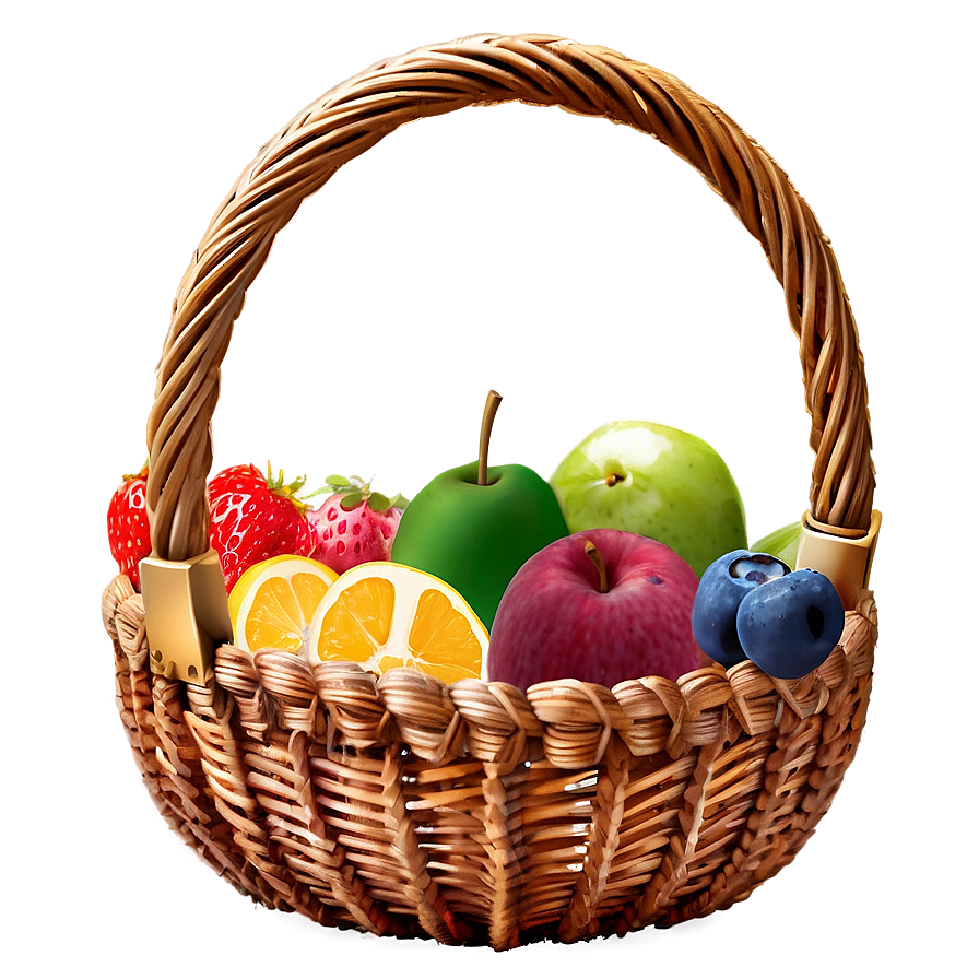 Basket Of Fruits Png Tmt57