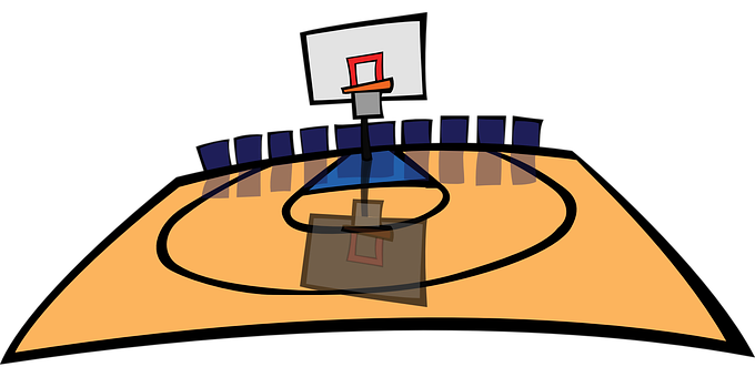 Basketball Court Illustration