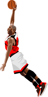 Basketball Dunk Illustration