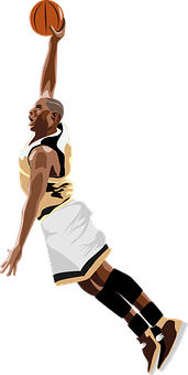 Basketball Dunk Illustration