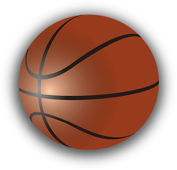 Basketball Iconon Black Background