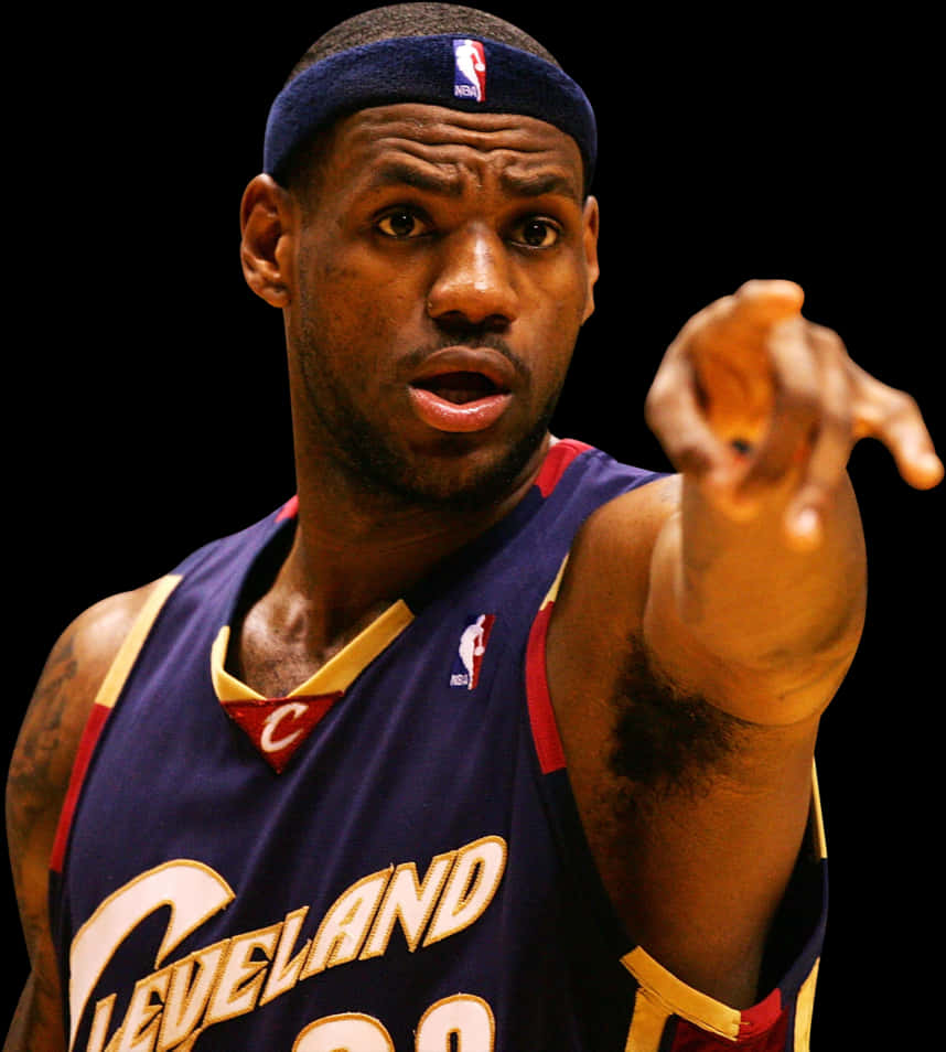 Basketball Player Pointing During Game.jpg