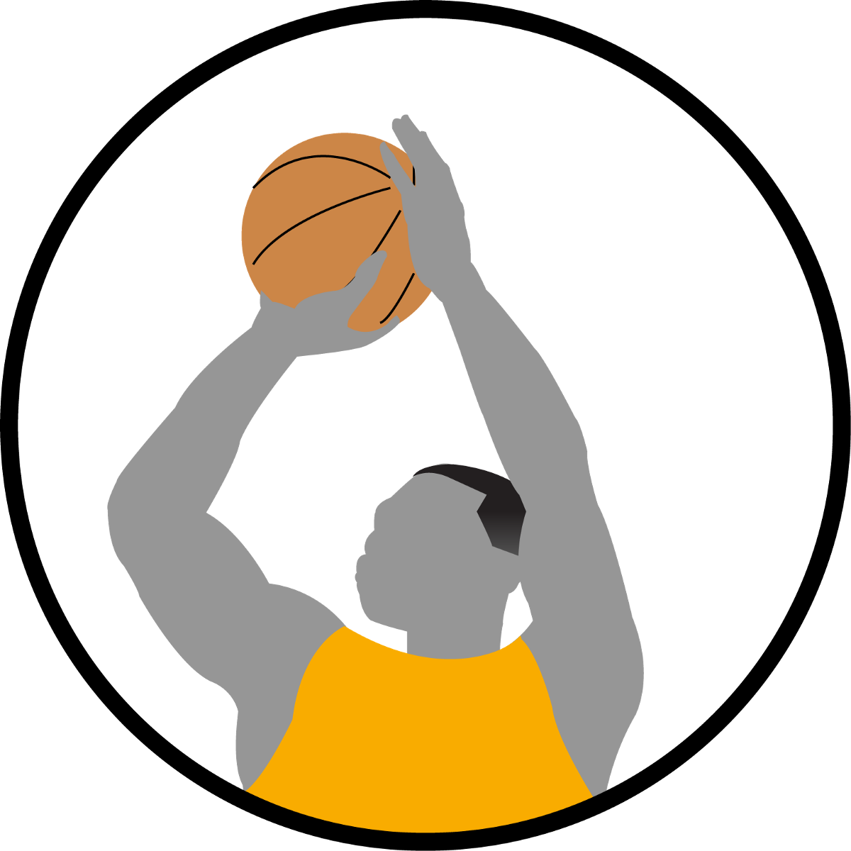 Basketball Player Shooting Clipart