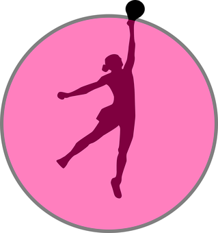 Basketball Silhouette Dunk Graphic