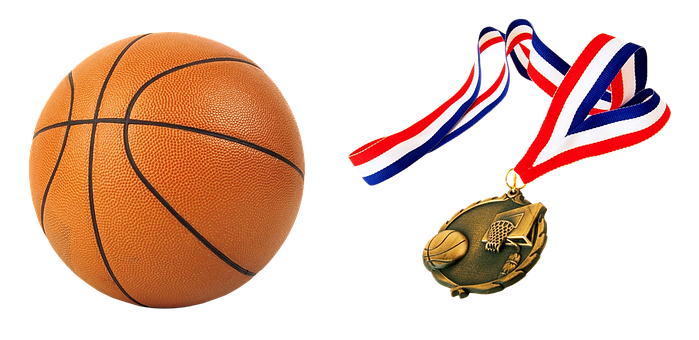 Basketballand Medal Award