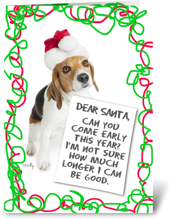 Basset Hound Santa Hat Letterto Santa