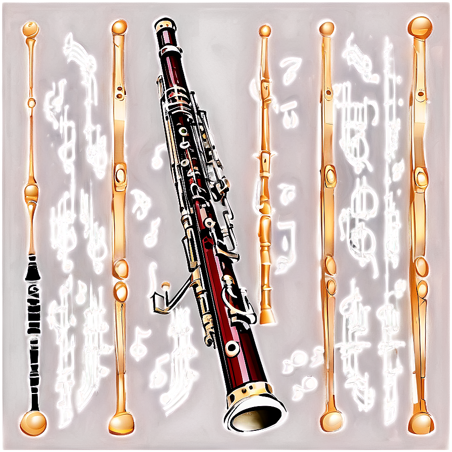 Bassoon With Musical Score Png Apl12