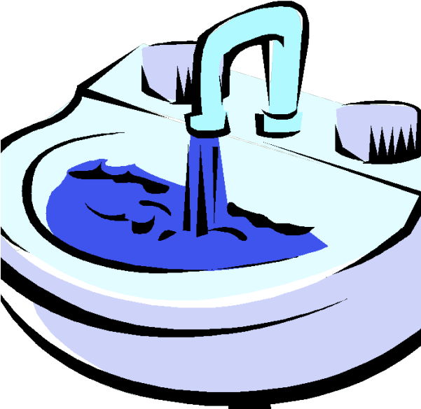 Bathroom Sink Cartoon Illustration