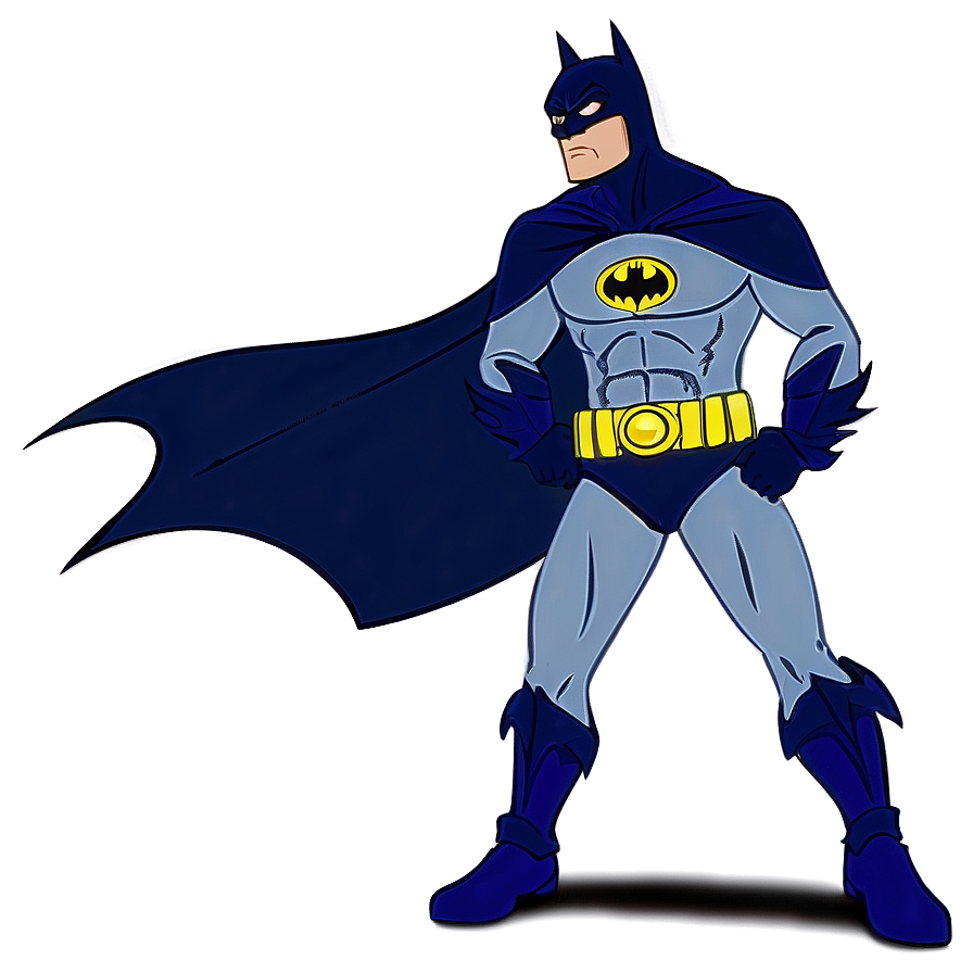 Batman Cartoon Action Pose Png 06252024