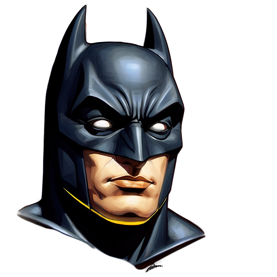 Batman Cartoon Portrait Png Bcj96