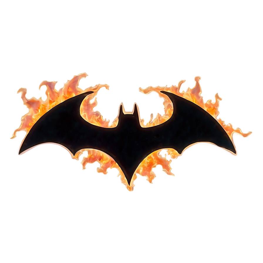 Batman Logo In Flames Png Vdb