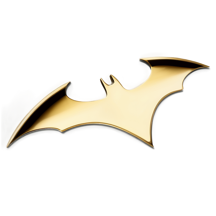 Batman Logo In Gold Png 05042024