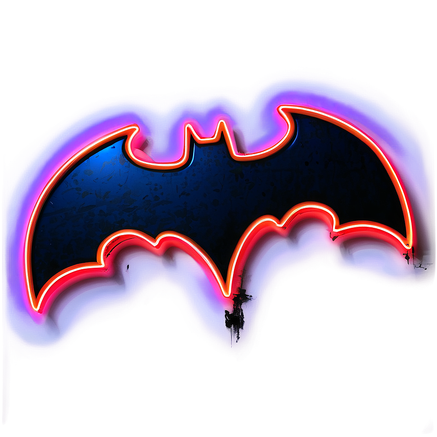 Batman Logo In Neon Glow Png 05042024