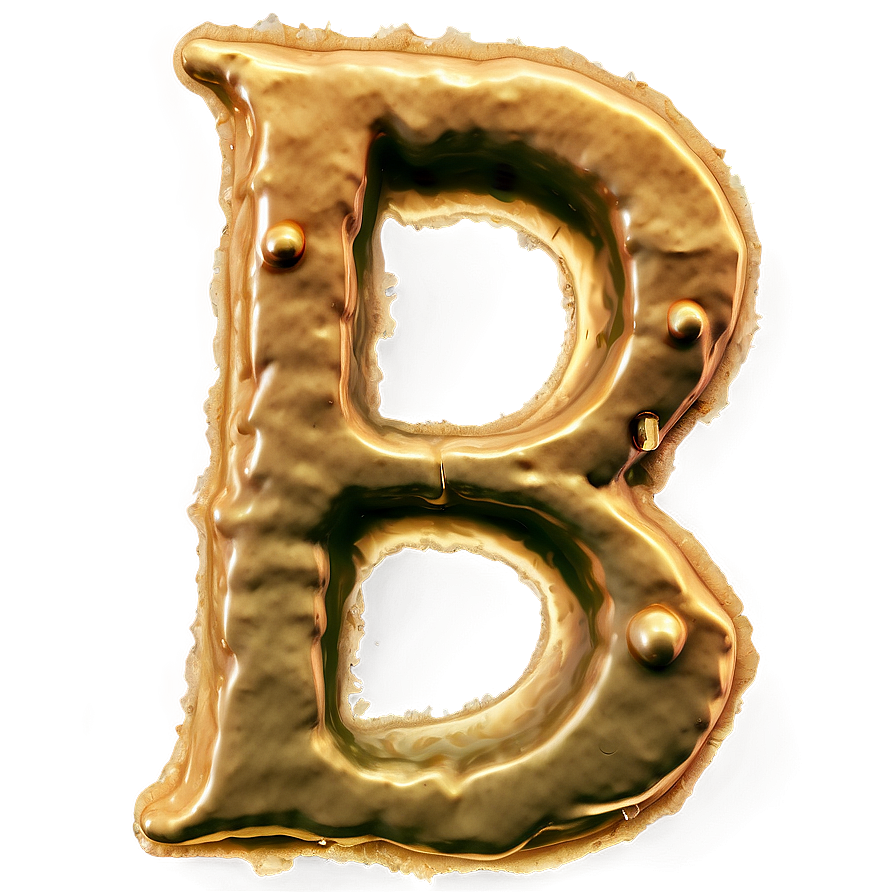 Battered Letter B Look Png 33