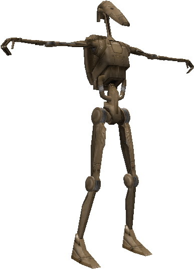 Battle Droid Model Standing Pose